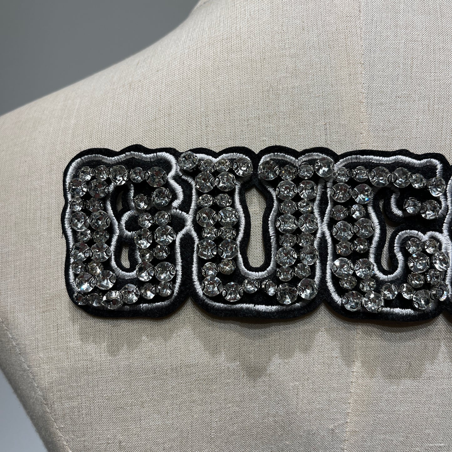 Handmade Rhinestone Designer Letter Patch | Luxury Inspired Alphabet Applique