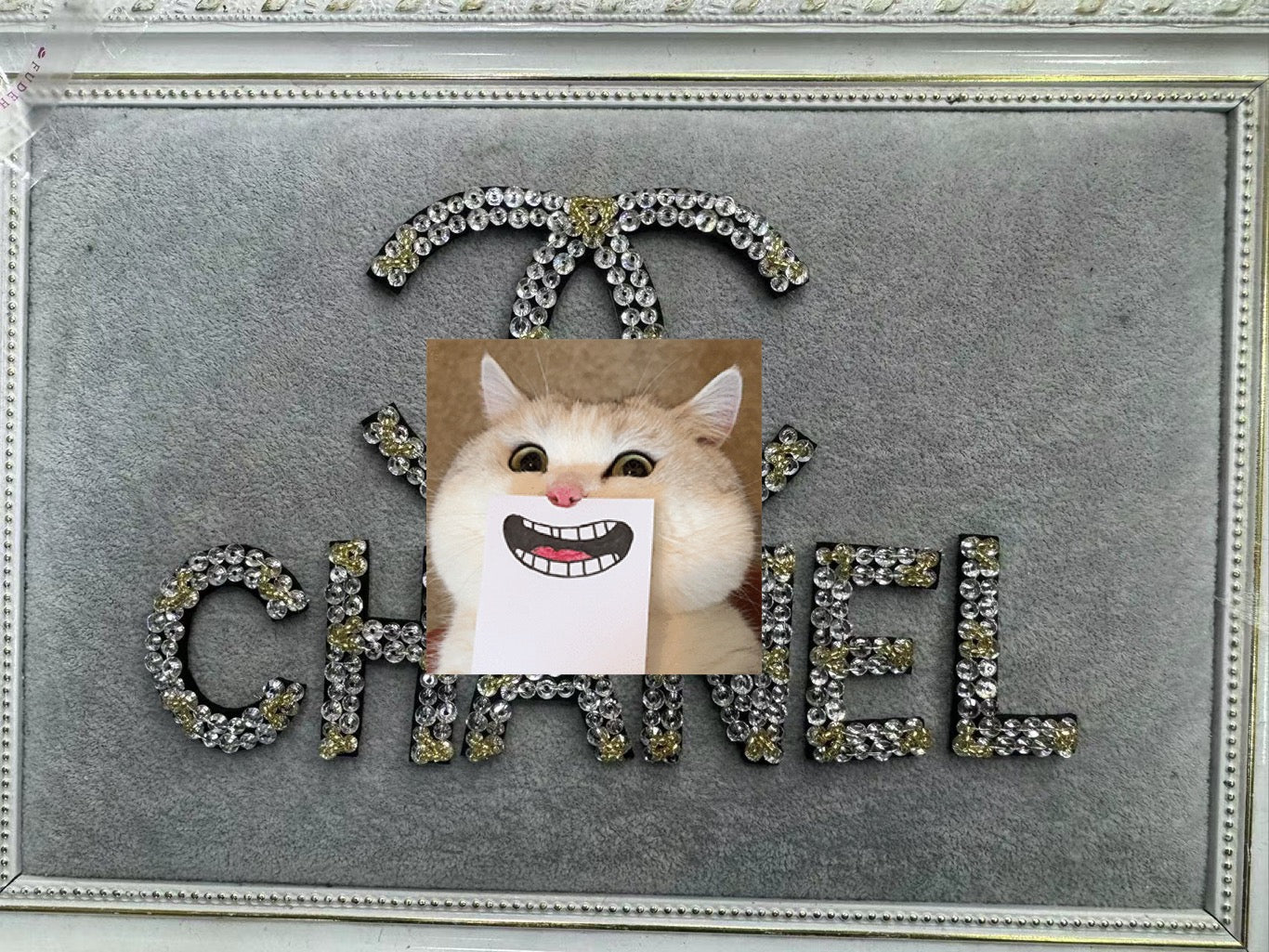 Handcrafted designer Shaped Patch - Sparkling Beaded Design