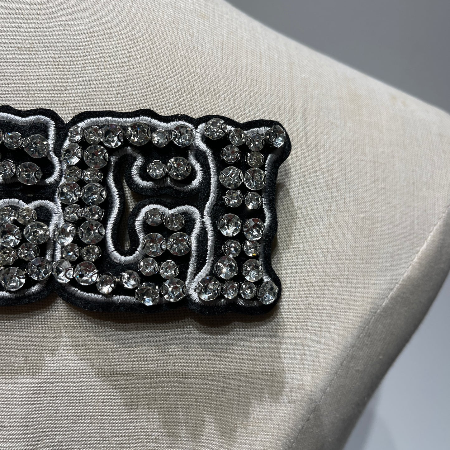 Handmade Rhinestone Designer Letter Patch | Luxury Inspired Alphabet Applique