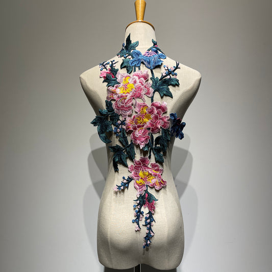 Extra Large Embroidered Flower Sew On Applique | 70cm Height